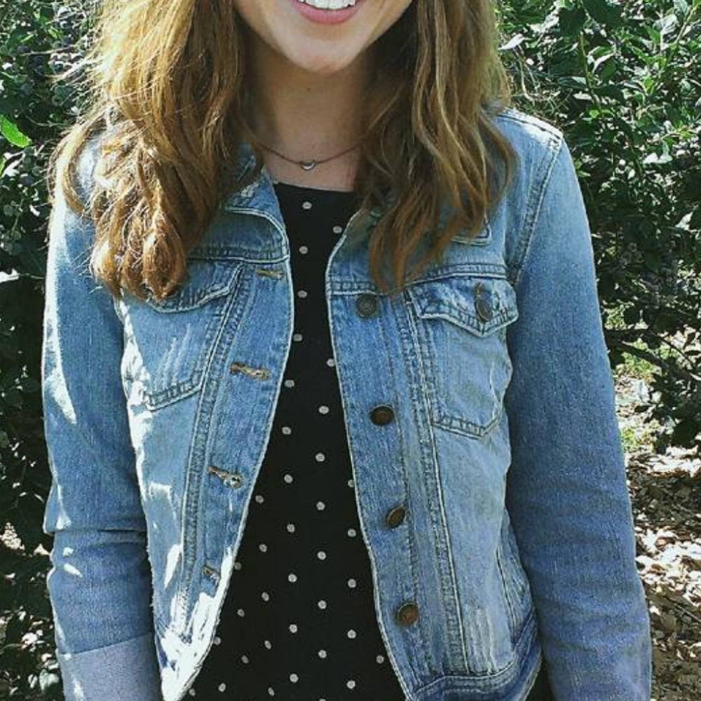 Cropped Distressed Denim Jacket